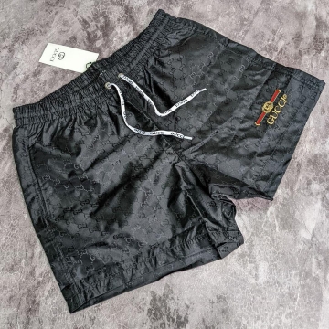 Брендові чорні плавальні шорти Gucci С-329