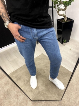 Сині вільні джинси чоловічі D-628
