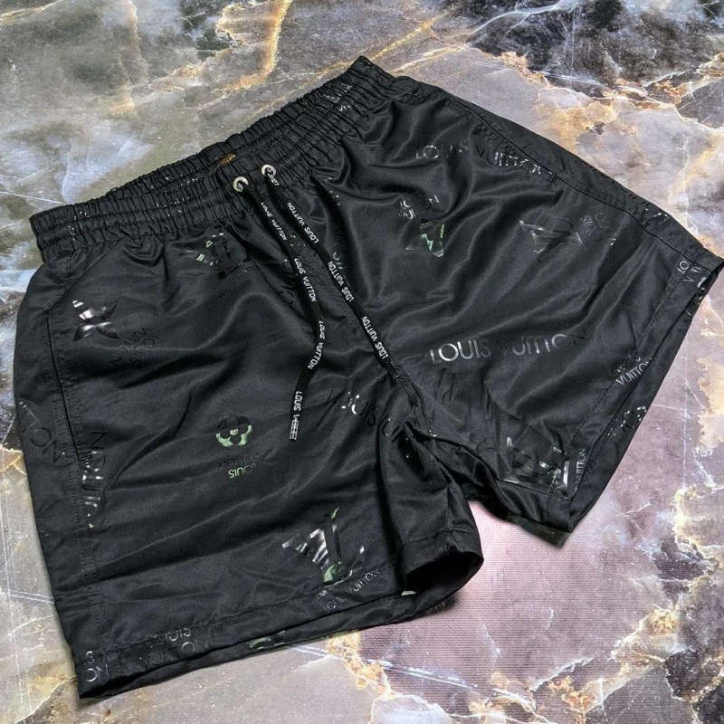Черные мужские брендовые плавальные шорты Louis Vuitton С-391