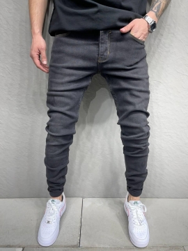 Стильні темно-сірі молодіжні джинси D-649