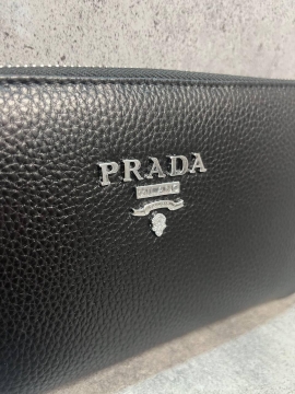 Брендове шкіряне чоловіче портмоне Prada К-84