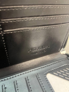 Брендове шкіряне чоловіче портмоне Prada К-84