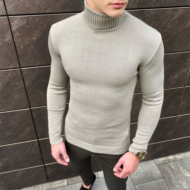 Серый мужской свитер Pobedov Т-684