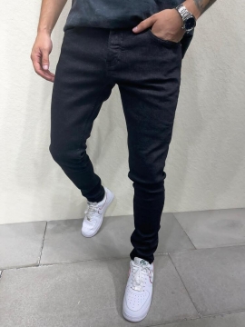 Стильные черные мужские джинсы D-665