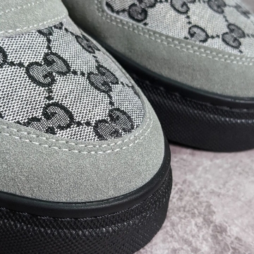 Модні сірі чоловічі кросівки Gucci Т-673
