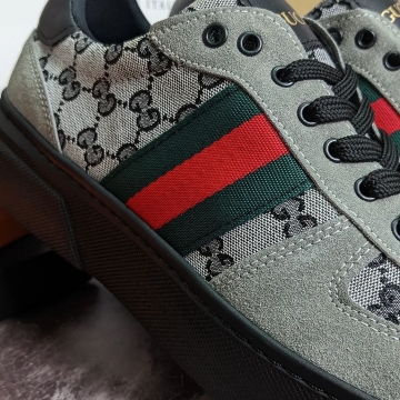 Модні сірі чоловічі кросівки Gucci Т-673