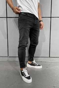 Модні чорні чоловічі турецькі джинси Д-670