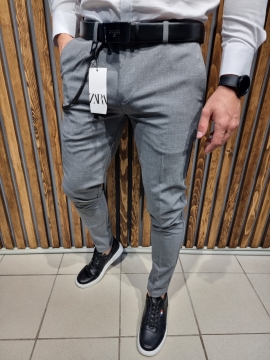 Стильні чоловічі сірі брюки Zara Б-407
