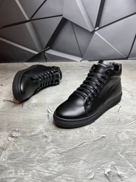 Стильні чоловічі шкіряні зимові черевики Tommy Т-702