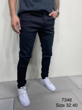 Чорні прямі чоловічі турецькі джинси Д-687