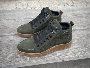 Стильні чоловічі черевики Ugg хакі Т-713