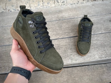 Стильні чоловічі черевики Ugg хакі Т-713