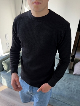 Черный мужской свитер осень-весна Т-785