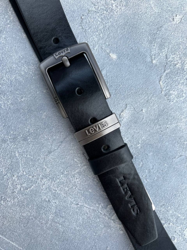 Кожаный мужской пояс Levis под джинсы Р-249