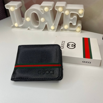 Чорний маленький гаманець Gucci з екошкіри К-100