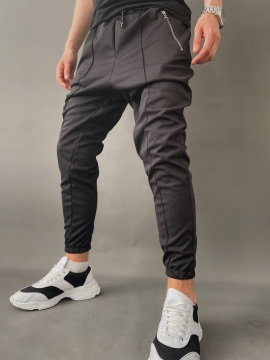 Модные мужские весенние штаны со строчкой спереди Б-444