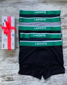 Чоловічий комплект із 5шт нижньої білизни Lacoste Т-46