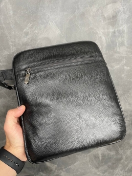 Мужская кожаная сумка Armani через плечо С-84