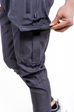 Стильні чоловічі штани із софтшелу з кишенями Б-459
