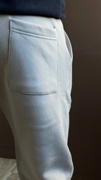 Світло сірі спортивні штани на флісі Б-473