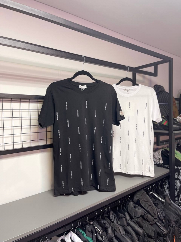 Стильная мужская брендовая футболка Moncler в 2 цветах Ф-1081