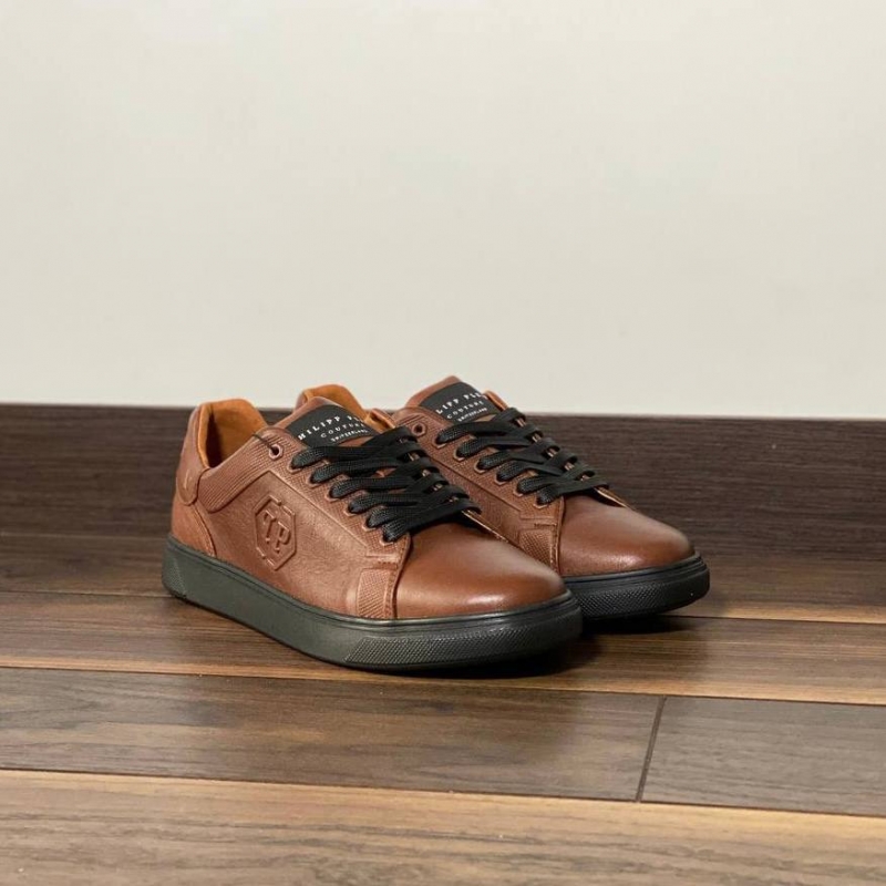 Мужская коричневая кожаная обувь весна-осень Т-785