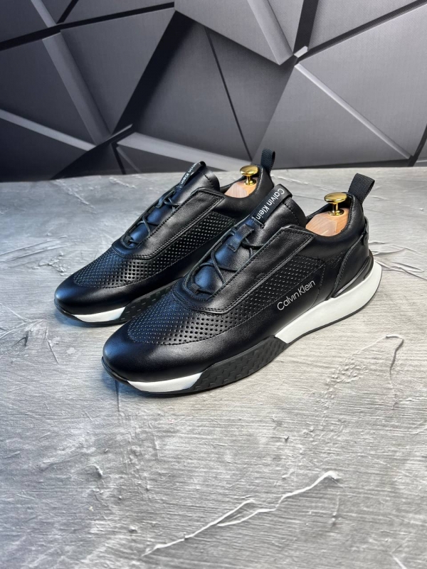 Модные мужские кроссовки СК из натуральной кожи Т-806