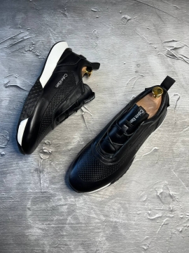 Модные мужские кроссовки СК из натуральной кожи Т-806