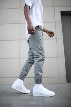 Модні сірі чоловічі весняні спортивні штани Б-492