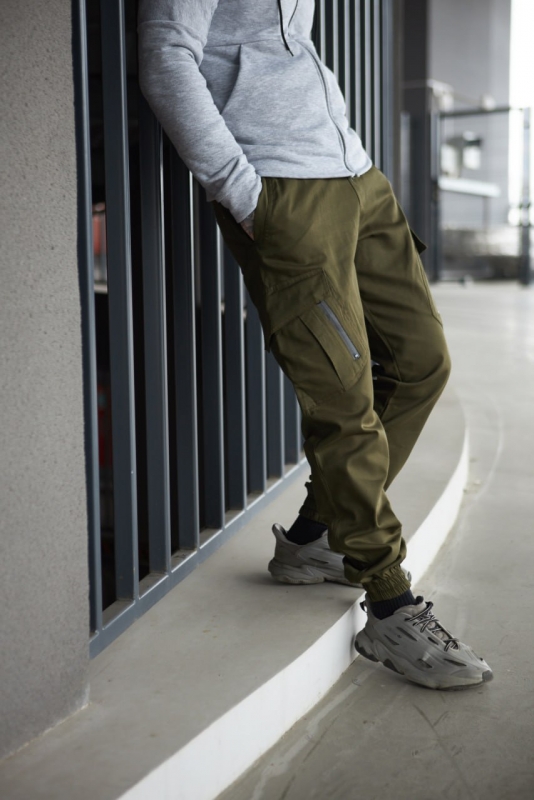 Мужские штаны хаки с карманами Б-501