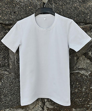 Мужская белая футболка базовая Ф-1144