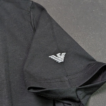 Стильная мужская футболка Armani (черная и белая) Ф-1214