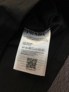 Черная брендовая футболка Prada Ф-1269