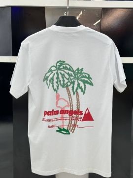 Біла брендова футболка Palm angels Ф-1276