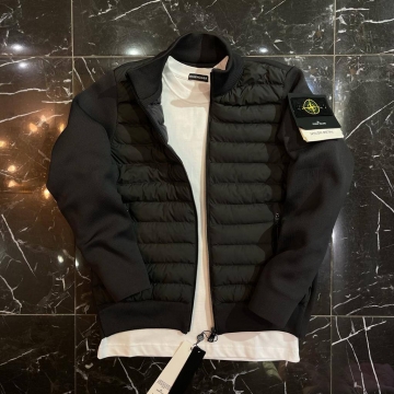 Брендовая мужская демисезонная стеганая куртка Stone island К-1057