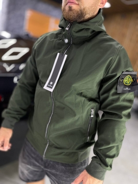 Мужская ветровка Stone island хаки К-1077