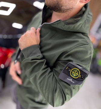 Мужская ветровка Stone island хаки К-1077