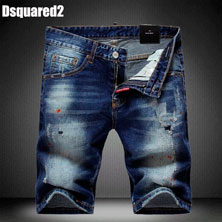 Темно-Синие Джинсовые Шорты Dsquared2 B-53