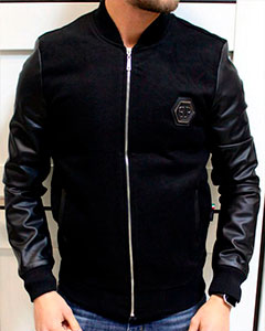 Мужская Осенняя Брендовая Куртка Plein K-168