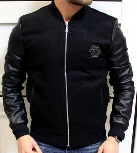 Мужская Осенняя Брендовая Куртка Plein K-168