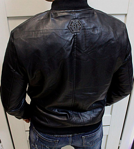 Мужская Кожаная Куртка Philipp Plein K-185