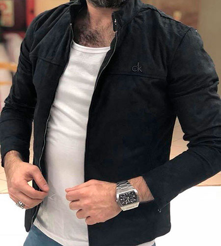 Черная Мужская Куртка K-187