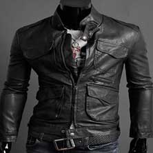 Черная Мужская Куртка KR-58