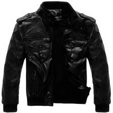 Осенняя Куртка KR-67 из Искусственной Кожи с Меховой подладкой