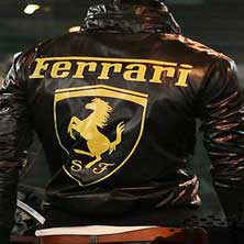 Черная Мужская Ветровка Ferrari K-94
