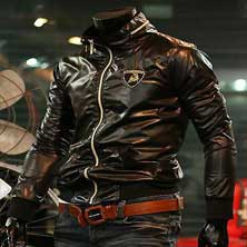 Черная Мужская Ветровка Lamborgini K-95