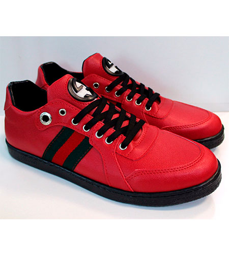 Красные Мужские Кроссовки Gucci T-129