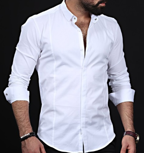 Белая Рубашка Мужская Р-172