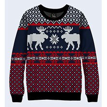 Мужской Свитшот с Оленями S-103