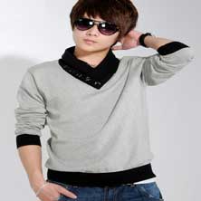 Серый Свитер S-11